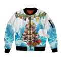 personalised-australia-koala-christmas-sleeve-zip-bomber-jacket-merry-and-bright-breaking-wave