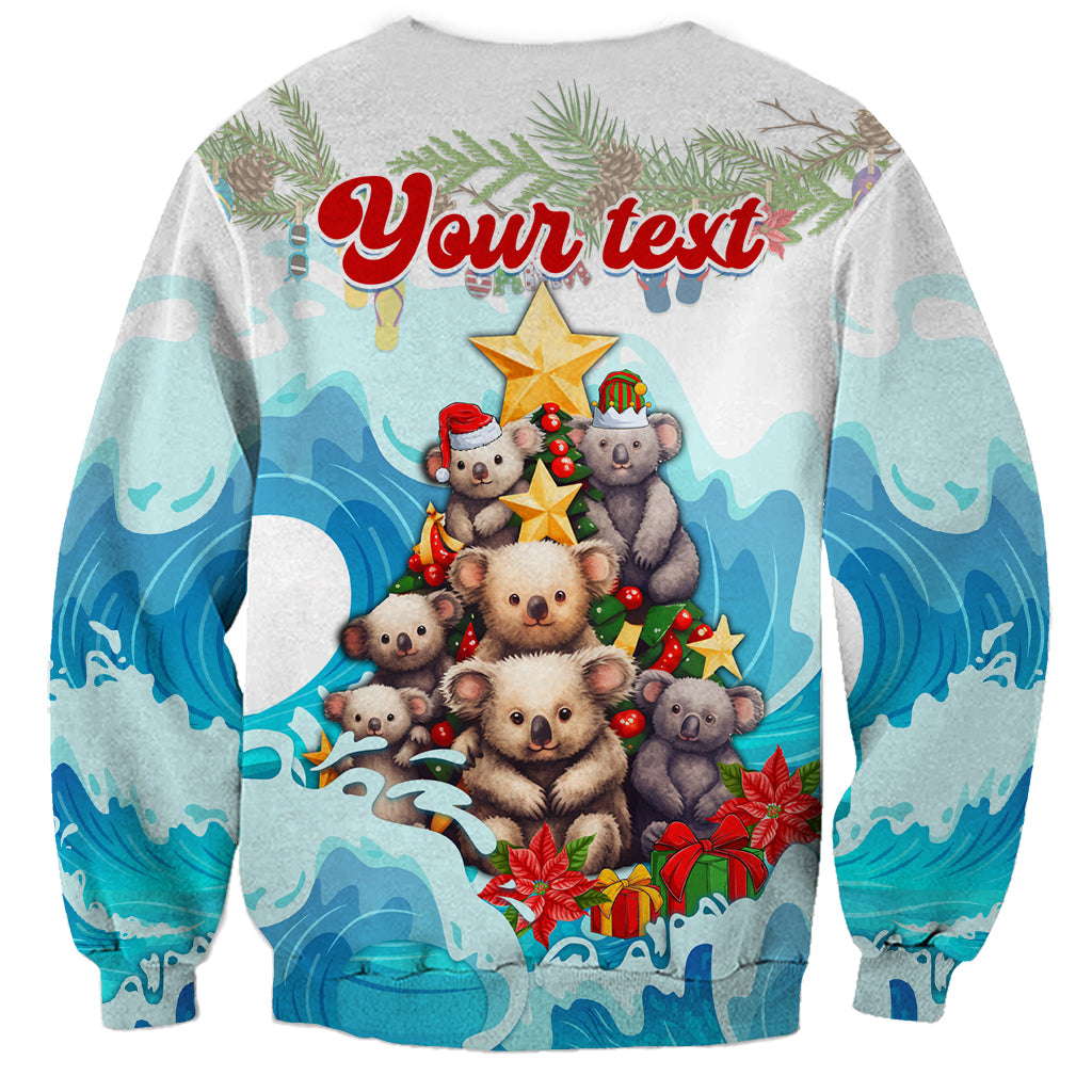 personalised-australia-koala-christmas-sweatshirt-merry-and-bright-breaking-wave