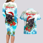 personalised-australia-panthers-christmas-couples-matching-long-sleeve-bodycon-dress-and-hawaiian-shirt-merry-and-bright-breaking-wave