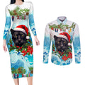 personalised-australia-panthers-christmas-couples-matching-long-sleeve-bodycon-dress-and-long-sleeve-button-shirt-merry-and-bright-breaking-wave