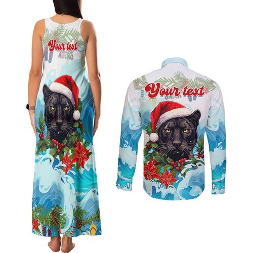 personalised-australia-panthers-christmas-couples-matching-tank-maxi-dress-and-long-sleeve-button-shirt-merry-and-bright-breaking-wave