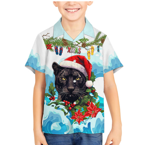 personalised-australia-panthers-christmas-family-matching-mermaid-dress-and-hawaiian-shirt-merry-and-bright-breaking-wave