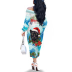 personalised-australia-panthers-christmas-family-matching-off-shoulder-long-sleeve-dress-and-hawaiian-shirt-merry-and-bright-breaking-wave
