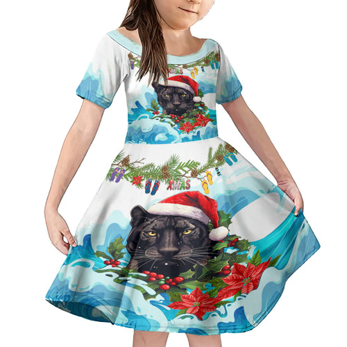 personalised-australia-panthers-christmas-family-matching-off-shoulder-short-dress-and-hawaiian-shirt-merry-and-bright-breaking-wave