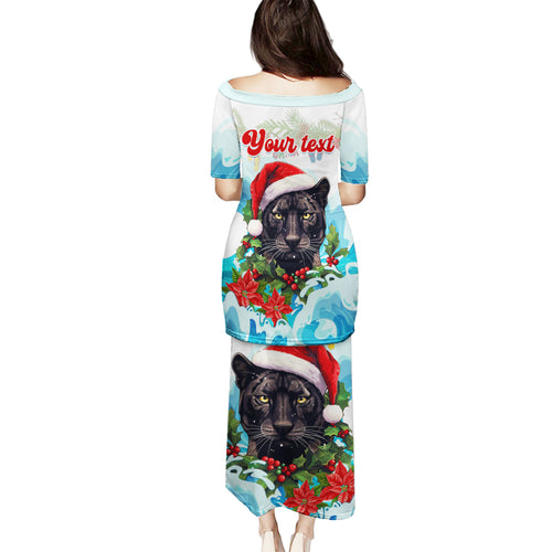 personalised-australia-panthers-christmas-family-matching-puletasi-dress-and-hawaiian-shirt-merry-and-bright-breaking-wave