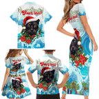 personalised-australia-panthers-christmas-family-matching-short-sleeve-bodycon-dress-and-hawaiian-shirt-merry-and-bright-breaking-wave