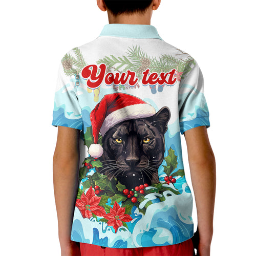 personalised-australia-panthers-christmas-kid-polo-shirt-merry-and-bright-breaking-wave