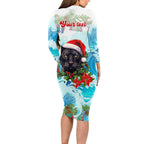 personalised-australia-panthers-christmas-long-sleeve-bodycon-dress-merry-and-bright-breaking-wave