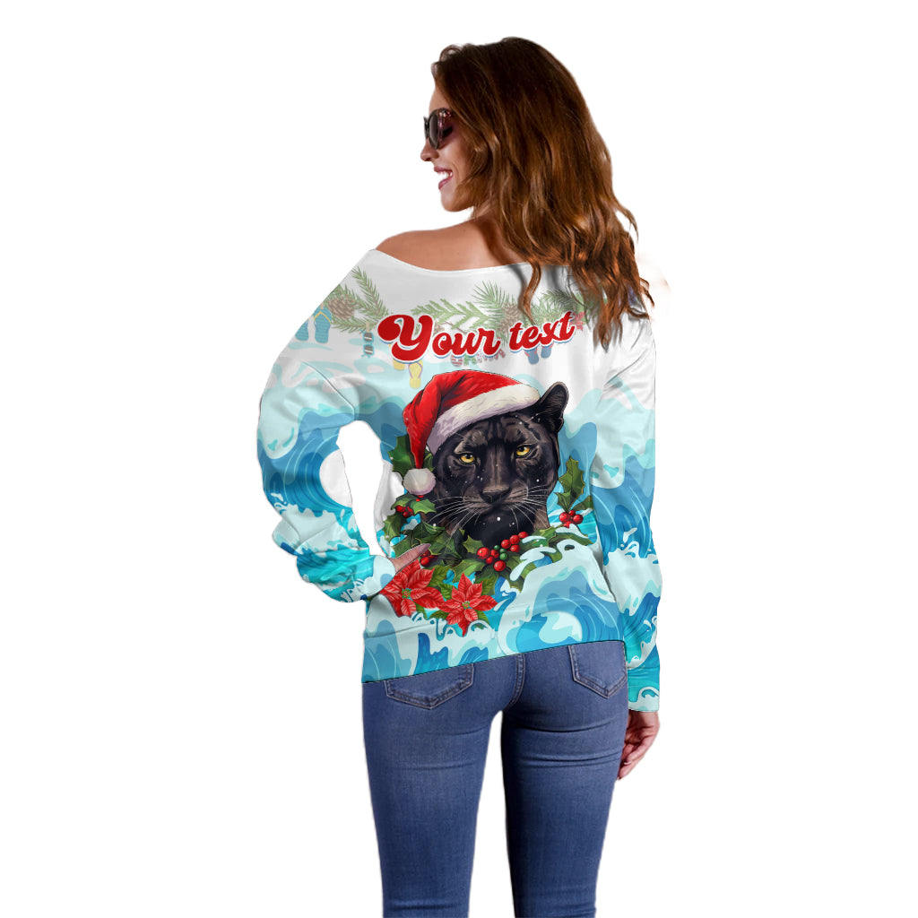 personalised-australia-panthers-christmas-off-shoulder-sweater-merry-and-bright-breaking-wave