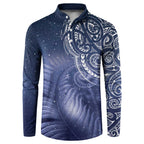 New Zealand Galaxy Fern Button Sweatshirt