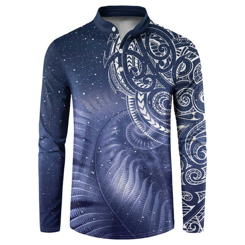 New Zealand Galaxy Fern Button Sweatshirt