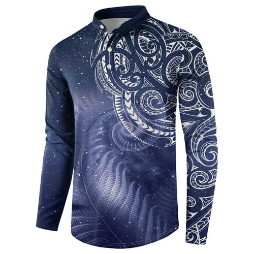 New Zealand Galaxy Fern Button Sweatshirt