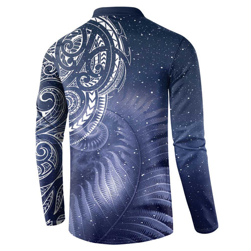New Zealand Galaxy Fern Button Sweatshirt