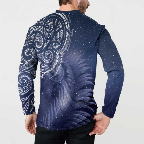 New Zealand Galaxy Fern Button Sweatshirt