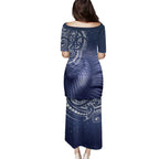 New Zealand Galaxy Fern Family Matching Puletasi and Hawaiian Shirt