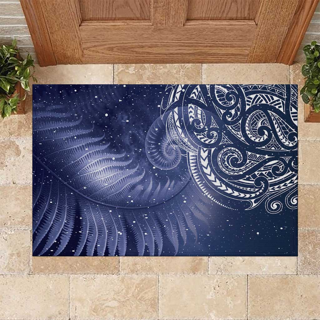 New Zealand Galaxy Fern Rubber Doormat