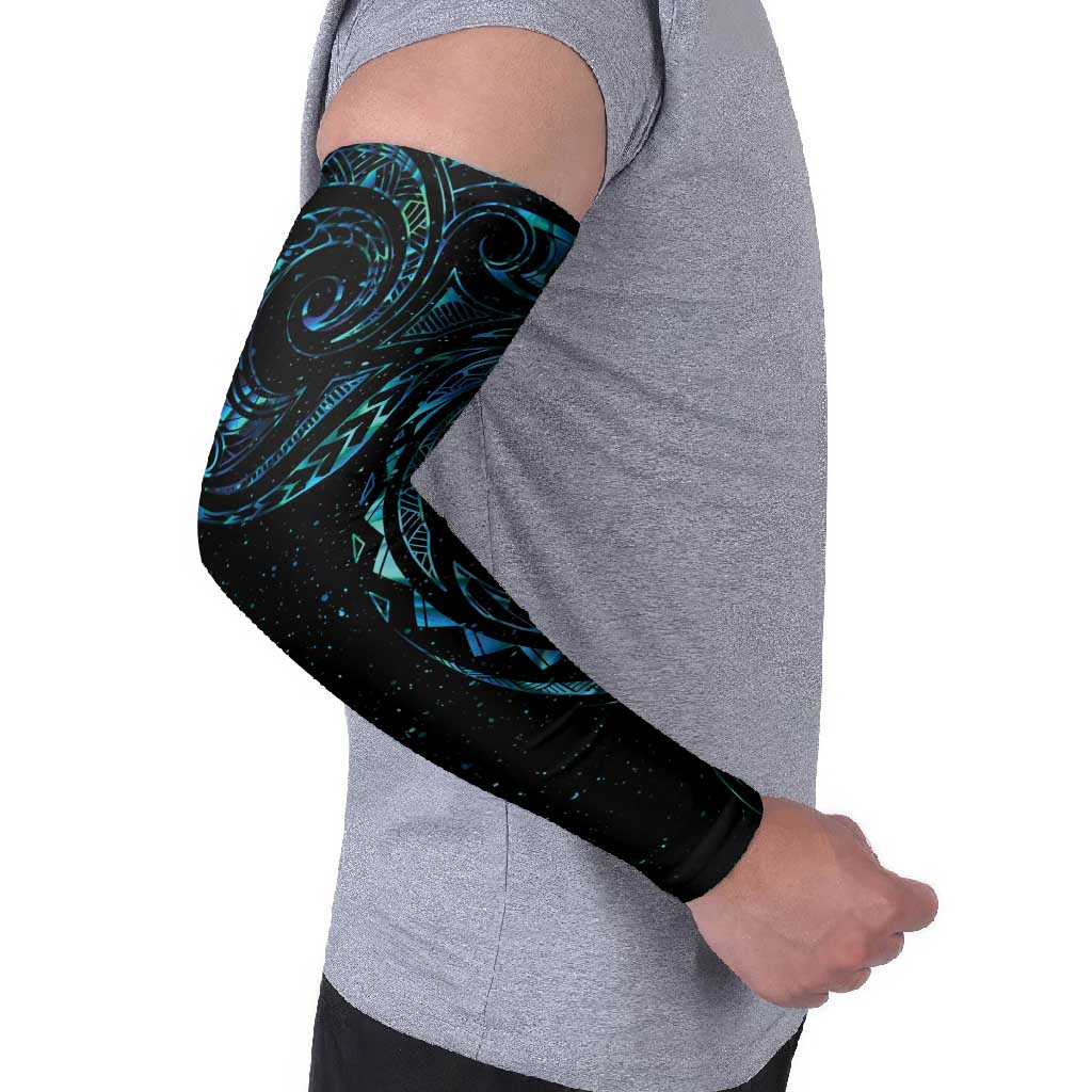 New Zealand Matariki Arm Sleeves Galaxy Maori Tribal Tattoo - Aussie Hoodie