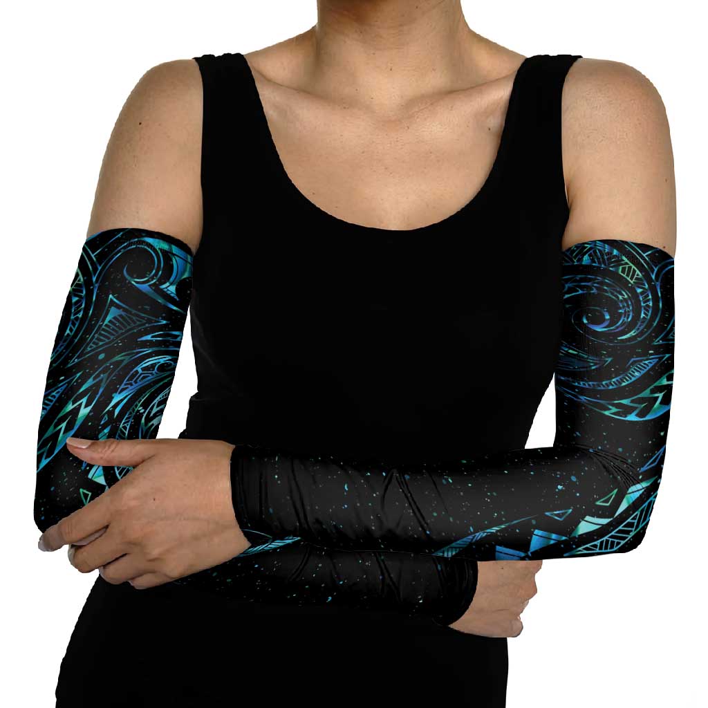 New Zealand Matariki Arm Sleeves Galaxy Maori Tribal Tattoo - Aussie Hoodie