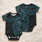 New Zealand Tribal Tattoo Baby Onesie With Matariki Art