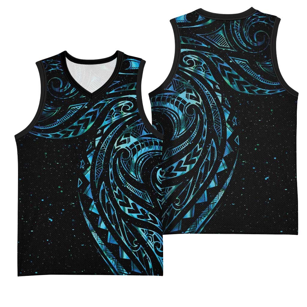 New Zealand Matariki Basketball Jersey Galaxy Maori Tribal Tattoo - Aussie Hoodie