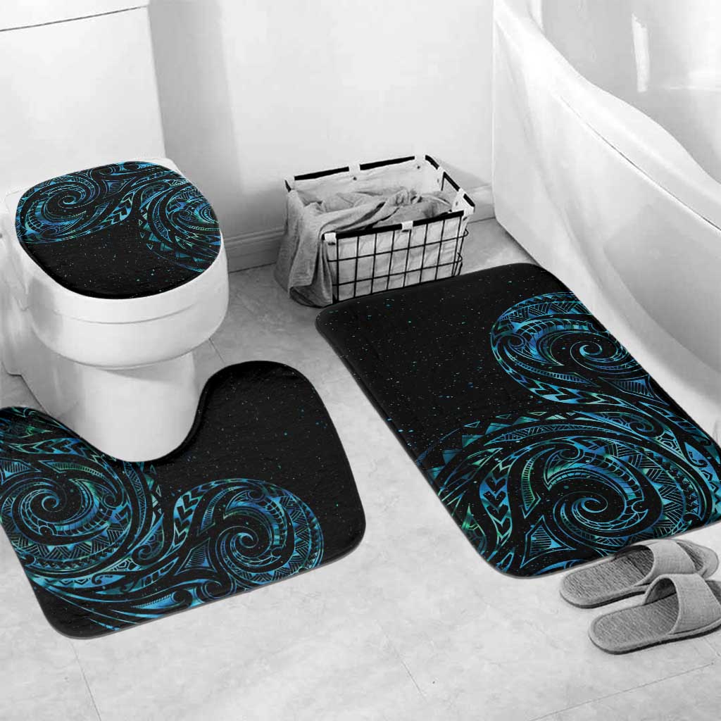 New Zealand Matariki Bathroom Set Galaxy Maori Tribal Tattoo - Aussie Hoodie