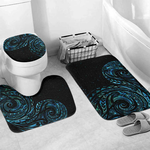 New Zealand Matariki Bathroom Set Galaxy Maori Tribal Tattoo - Aussie Hoodie