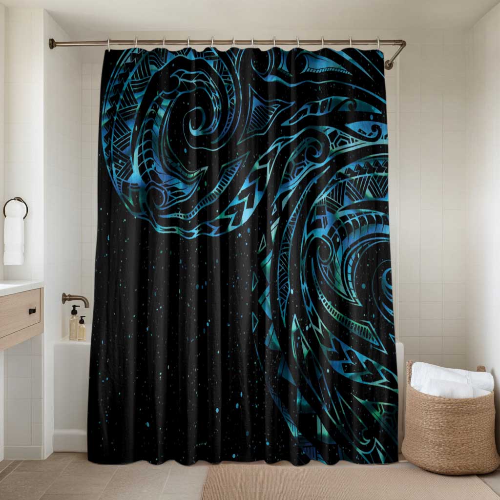 New Zealand Matariki Bathroom Set Galaxy Maori Tribal Tattoo - Aussie Hoodie