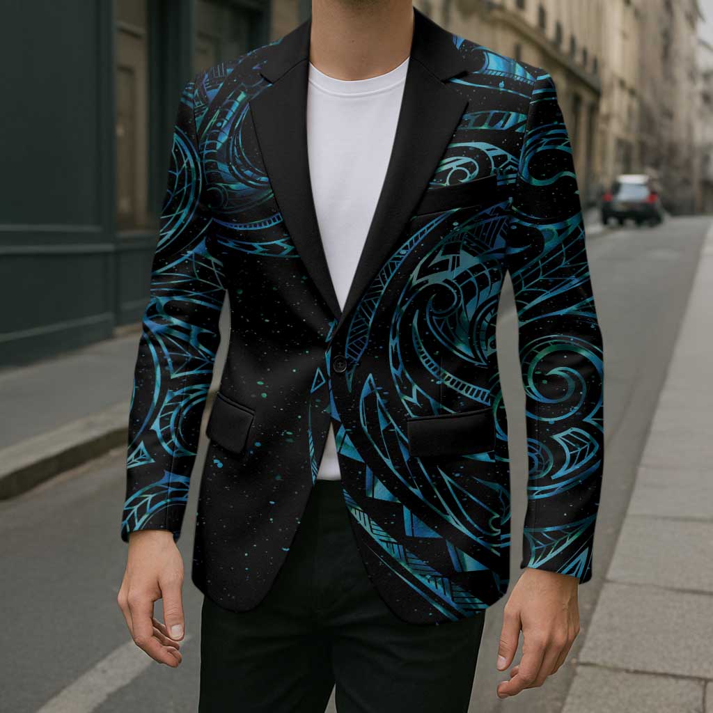 New Zealand Matariki Blazer Galaxy Maori Tribal Tattoo - Aussie Hoodie
