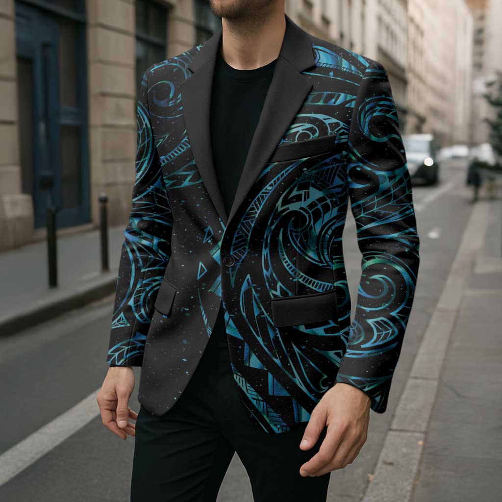New Zealand Matariki Blazer Galaxy Maori Tribal Tattoo - Aussie Hoodie