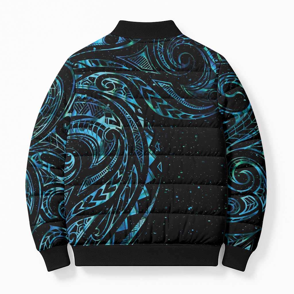 New Zealand Matariki Bomber Puffer Jacket Galaxy Maori Tribal Tattoo - Aussie Hoodie