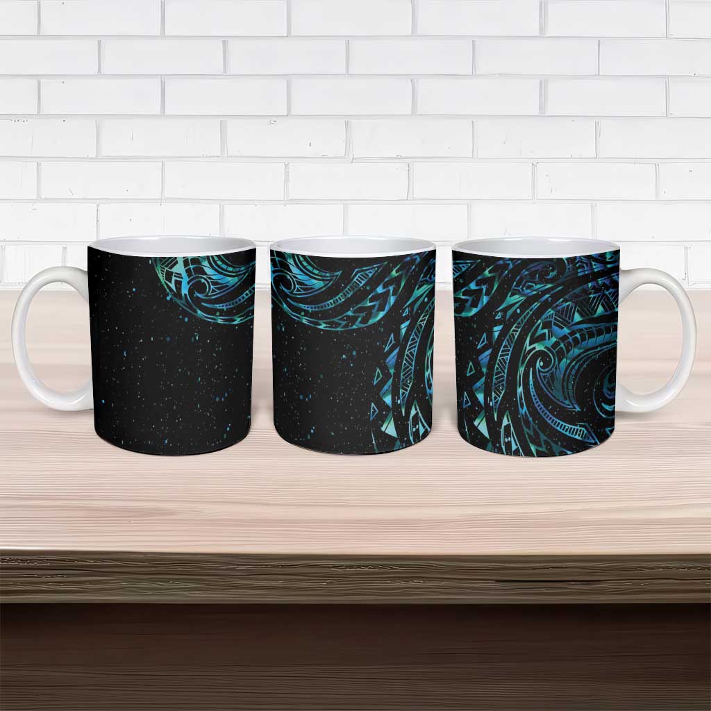 New Zealand Matariki Ceramic Mug Galaxy Maori Tribal Tattoo - Aussie Hoodie