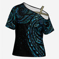 New Zealand Matariki Cross Shoulder Shirt Galaxy Maori Tribal Tattoo - Aussie Hoodie