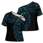 New Zealand Matariki Cross Shoulder Shirt Galaxy Maori Tribal Tattoo - Aussie Hoodie