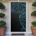 New Zealand Matariki Door Cover Galaxy Maori Tribal Tattoo - Aussie Hoodie