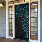 New Zealand Matariki Door Cover Galaxy Maori Tribal Tattoo - Aussie Hoodie