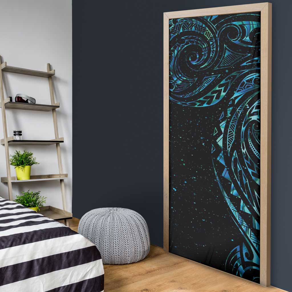 New Zealand Matariki Door Cover Galaxy Maori Tribal Tattoo - Aussie Hoodie