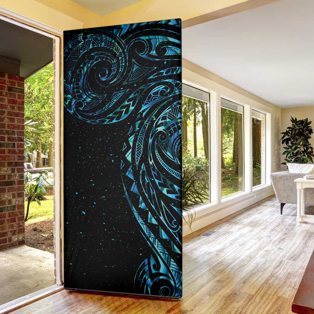 New Zealand Matariki Door Cover Galaxy Maori Tribal Tattoo - Aussie Hoodie