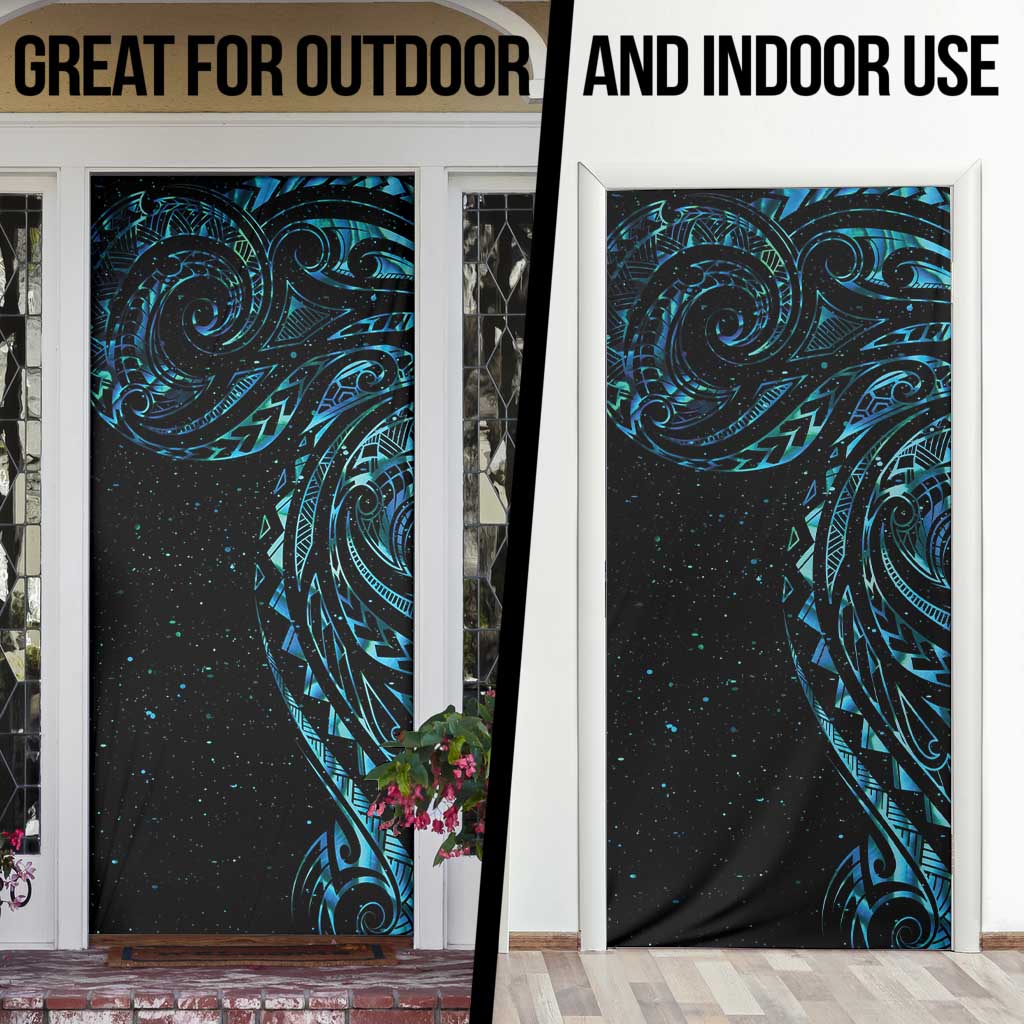 New Zealand Matariki Door Cover Galaxy Maori Tribal Tattoo - Aussie Hoodie