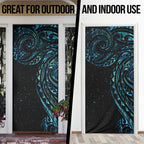 New Zealand Matariki Door Cover Galaxy Maori Tribal Tattoo - Aussie Hoodie