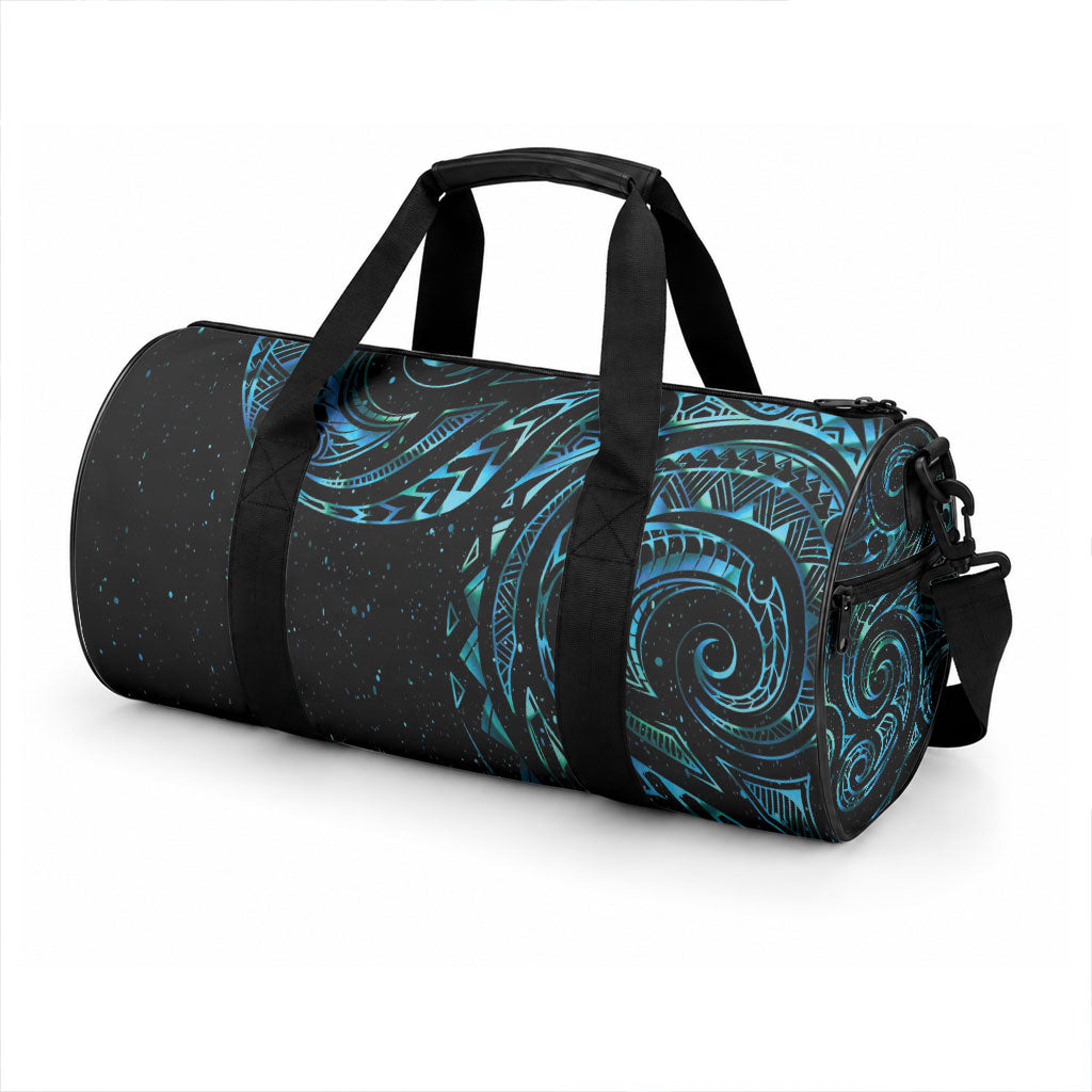 New Zealand Tribal Tattoo Duffle Bag With Matariki Art