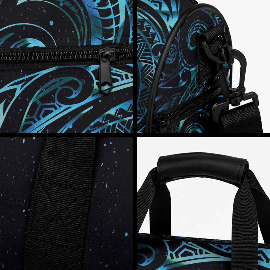 New Zealand Tribal Tattoo Duffle Bag With Matariki Art