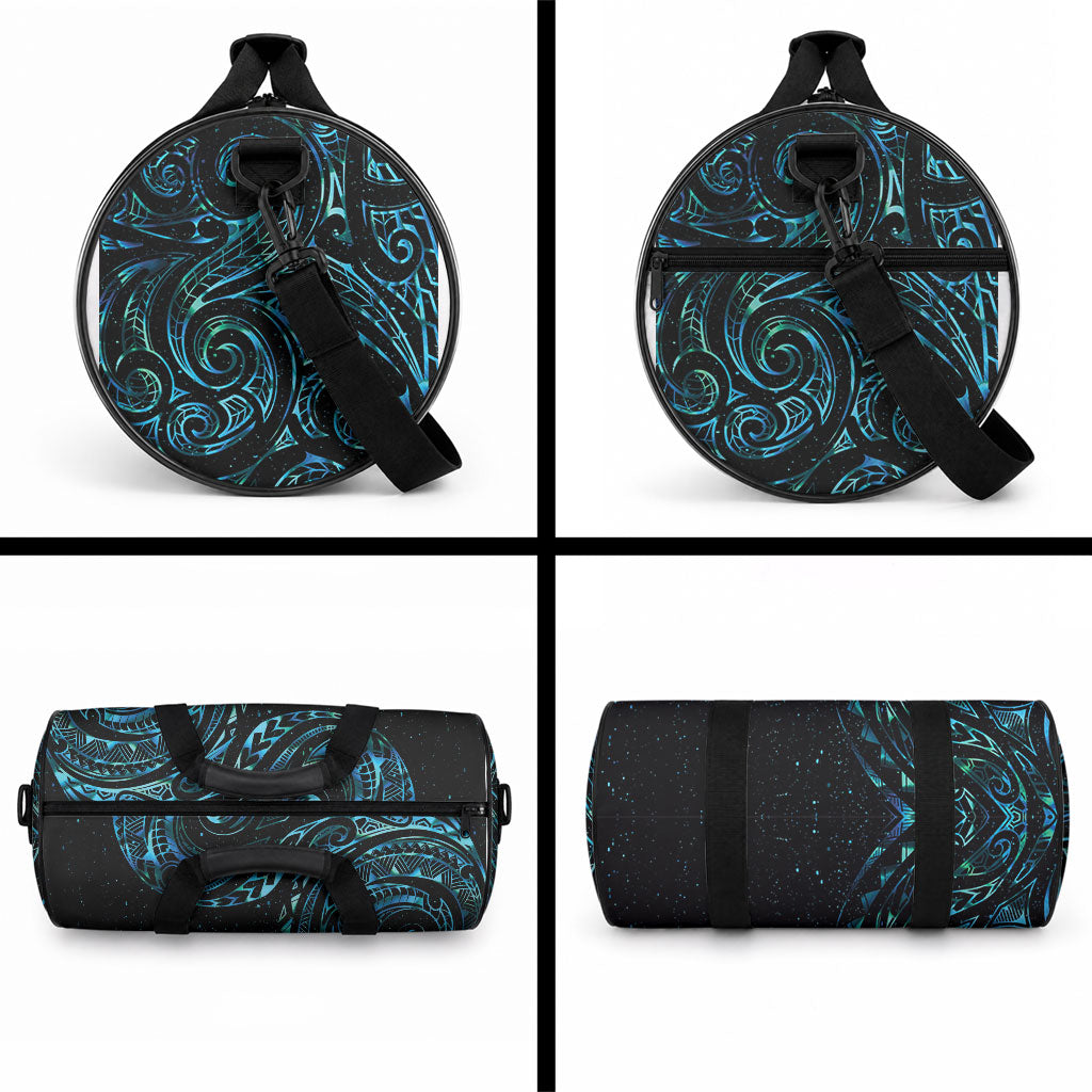 New Zealand Tribal Tattoo Duffle Bag With Matariki Art