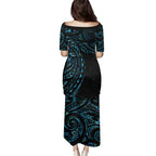 New Zealand Tribal Tattoo Family Matching Puletasi and Hawaiian Shirt With Matariki Art