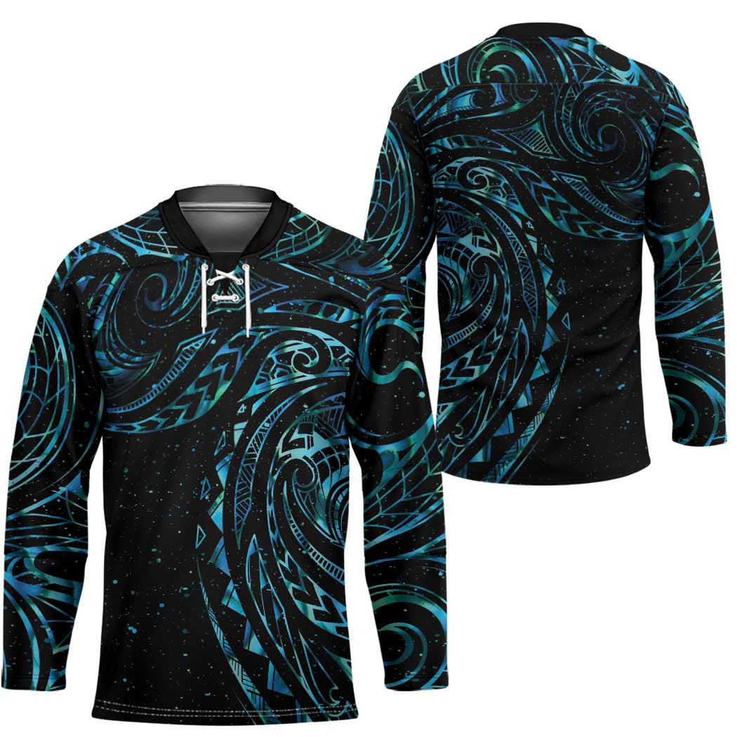 New Zealand Matariki Hockey Jersey Galaxy Maori Tribal Tattoo - Aussie Hoodie