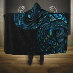 New Zealand Tribal Tattoo Hooded Blanket With Matariki Art