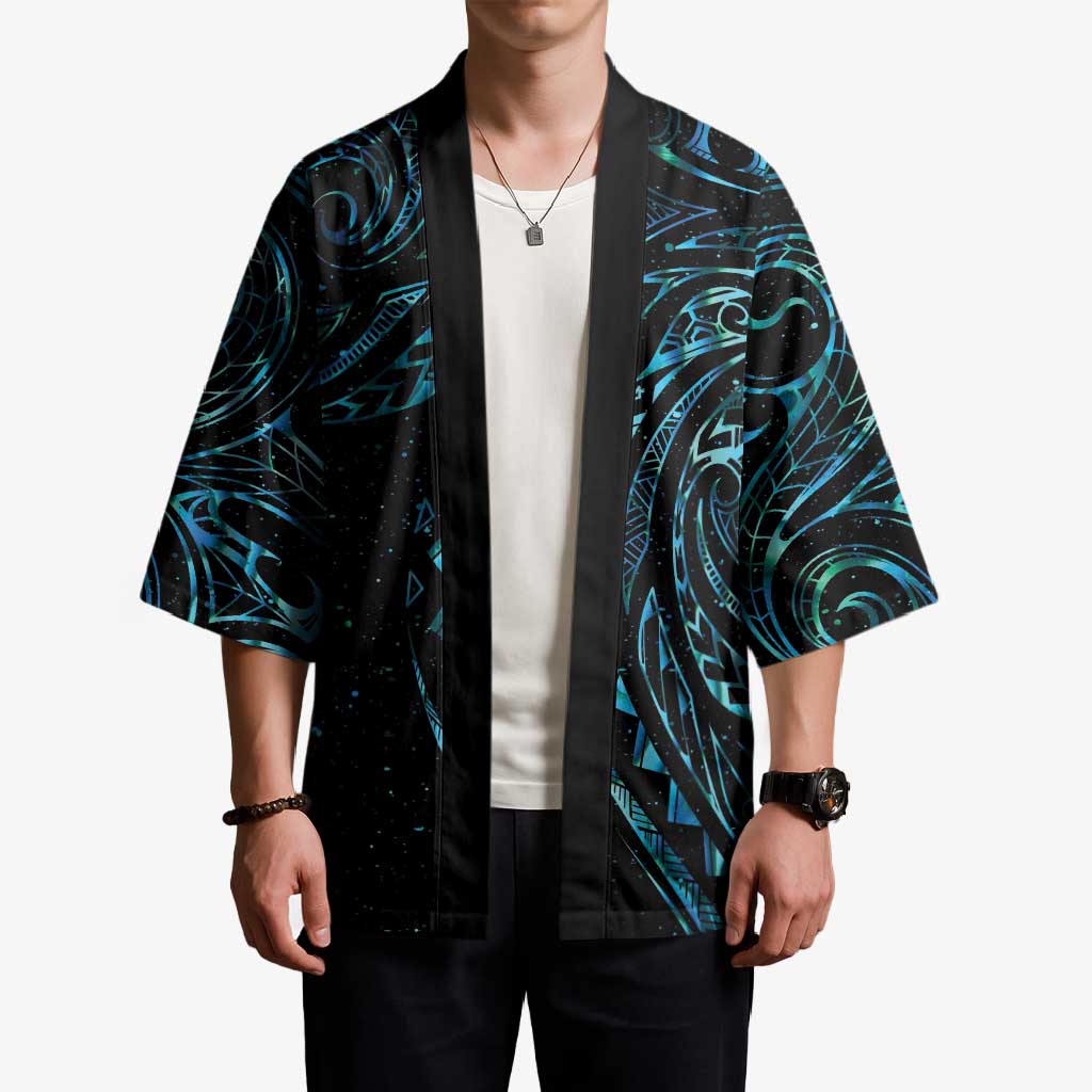 New Zealand Matariki Kimono Galaxy Maori Tribal Tattoo - Aussie Hoodie