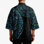 New Zealand Matariki Kimono Galaxy Maori Tribal Tattoo - Aussie Hoodie