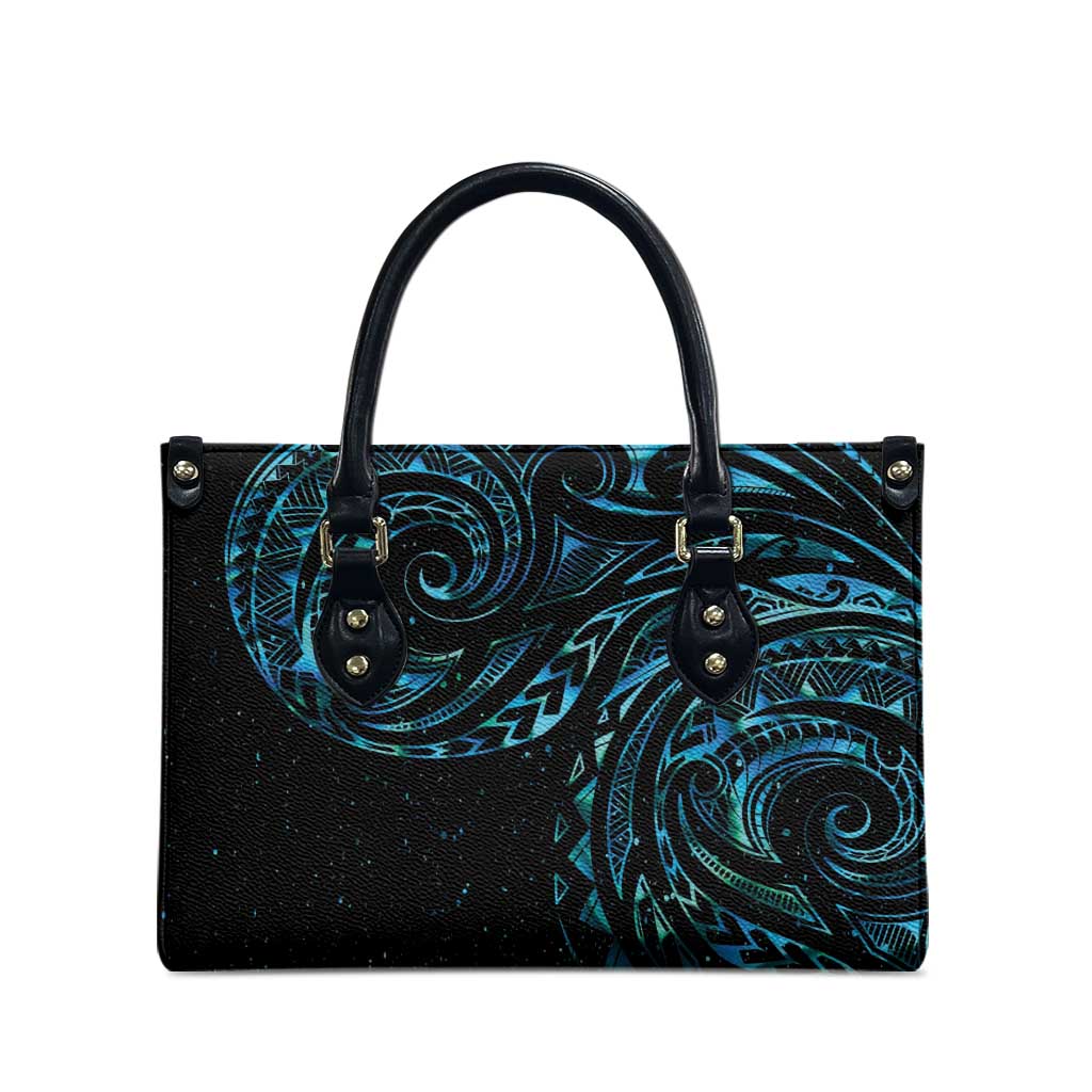 New Zealand Matariki Leather Bag Galaxy Maori Tribal Tattoo - Aussie Hoodie