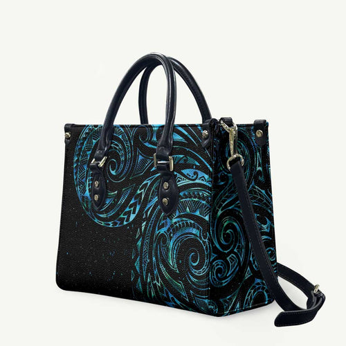 New Zealand Matariki Leather Bag Galaxy Maori Tribal Tattoo - Aussie Hoodie