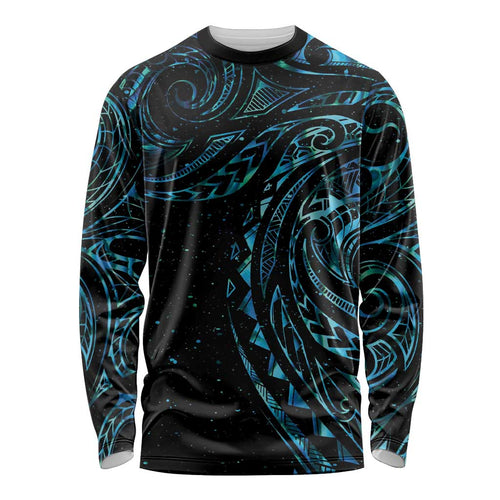 New Zealand Tribal Tattoo Long Sleeve Shirt With Matariki Art